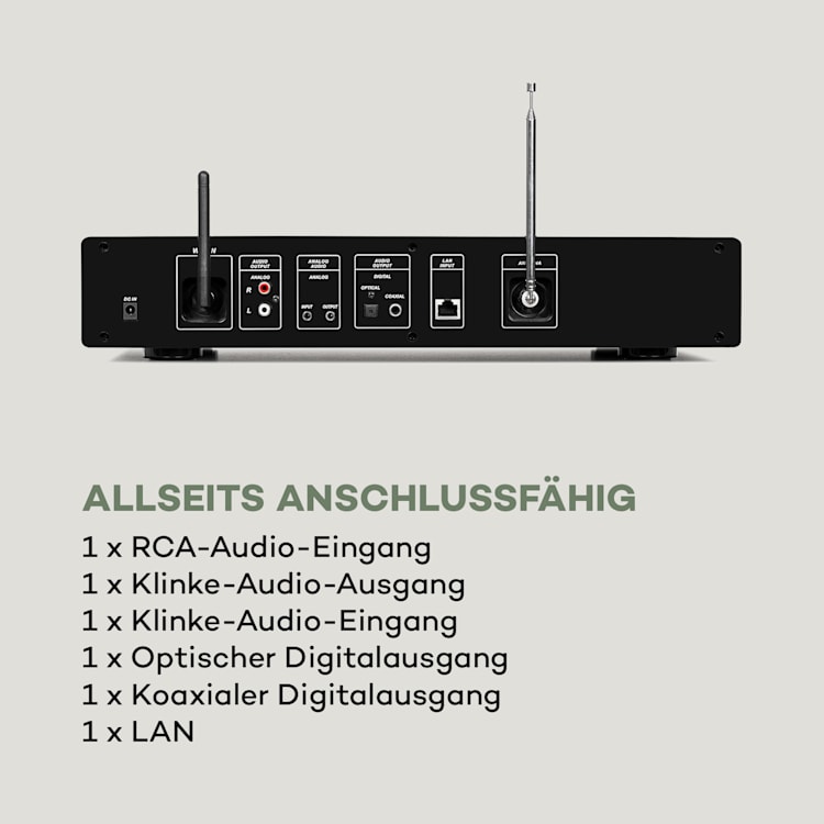iTuner 320 ME, Sintonizzatore Hi-Fi Digitale, Spotify Connect, BT, App-Control, nero