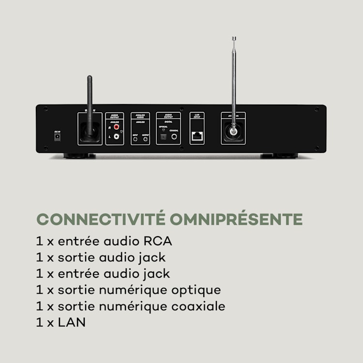 iTuner 320 ME digitale hifi tuner Spotify connect BT app-control zwart