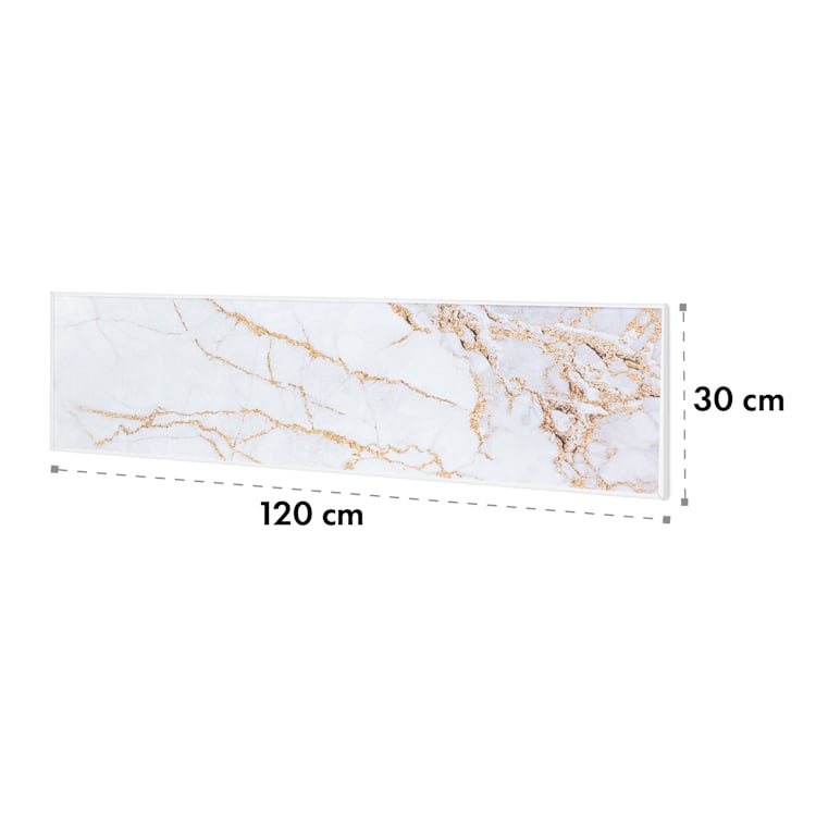 Wonderwall Air Art Smart Infrarotheizung 60x60cm 350W Wandinstallation  App-Steuerung Marmor II 