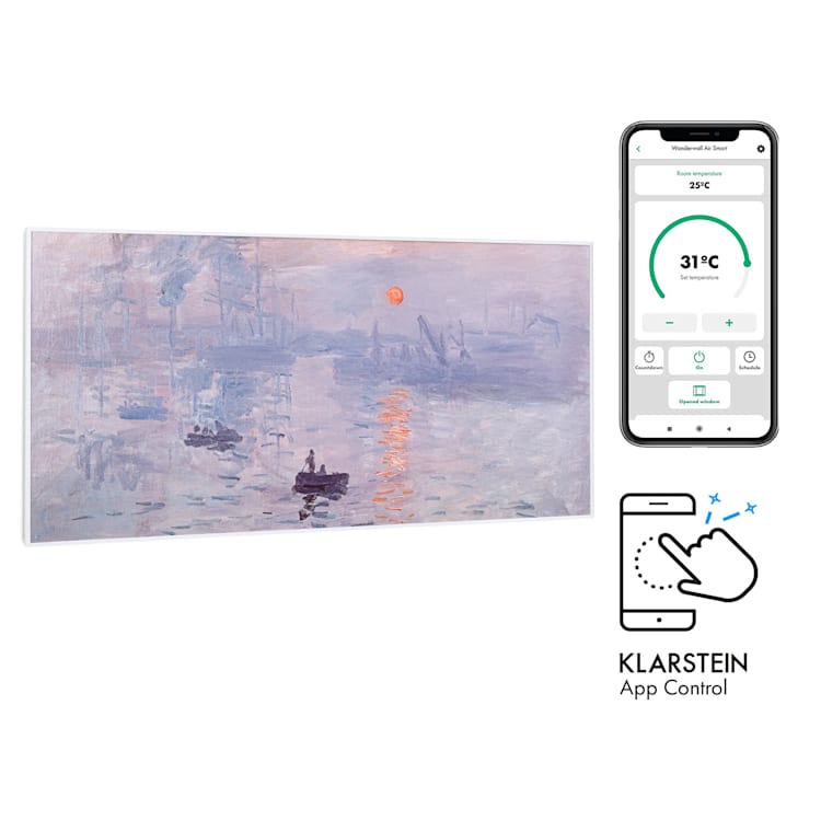 Wonderwall Air Art Smart Infrared Heater 120x60cm 700W App Sunrise 120 x 60 cm / design: sunrise