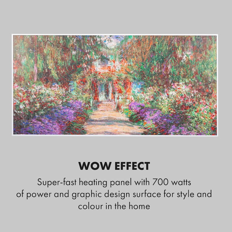 Wonderwall Air Art Smart Infrared Heater 120x60cm 700W App Garden Path 120 x 60 cm / design: garden path