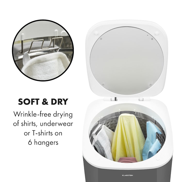 Zap Dry, ruhaszárító, 820 W, 50 l, érintőképernyős vezérlőpanel, LED kijelző Szürke