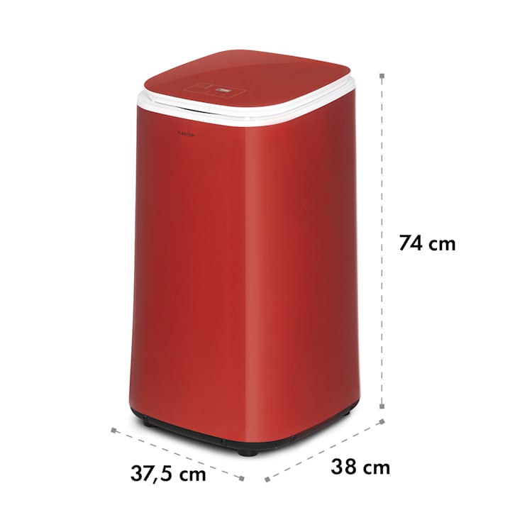 Zap Dry Secadora de ropa 820W 50l panel de control táctil indicador LED color rojo Rojo
