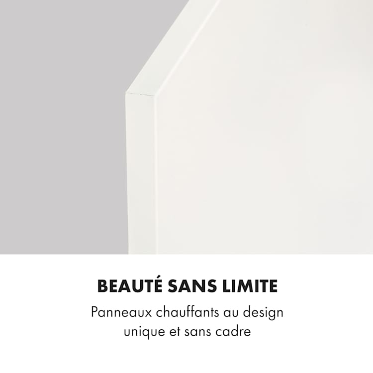 Klarstein Wonderwall Air Infinite radiateur infrarouge 60x50 cm 300 W mural FB blanc 60 x 50 cm / 300 watts