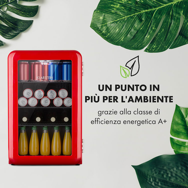 Frigorifero per bevande PopLife Frigorifero 70 litri 0 - 10 °C Design retrò LED