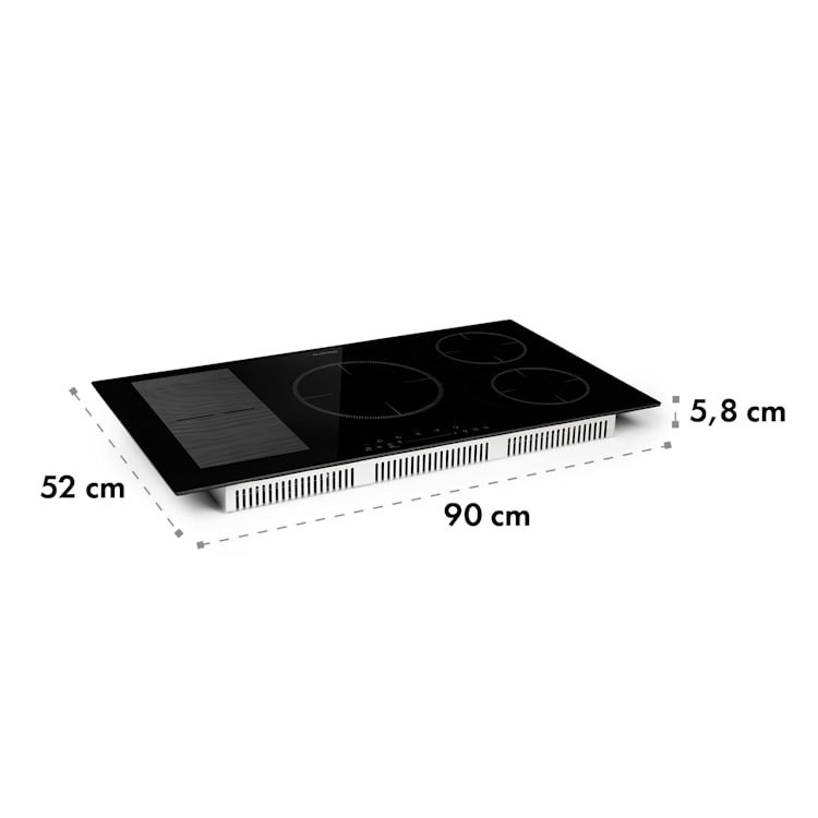 Delicatessa 90 Hybrid Placa de inducción encastrable 5 zonas 7400W color negro 5 | Vidrio Negro