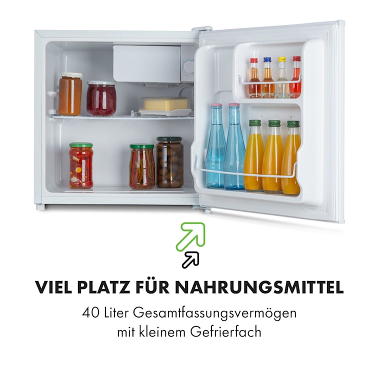 Spitzbergen Aca Kühlschrank 46 Liter 4-Liter-Gefrierfach 1 Boden 40 Ltr | Weiß