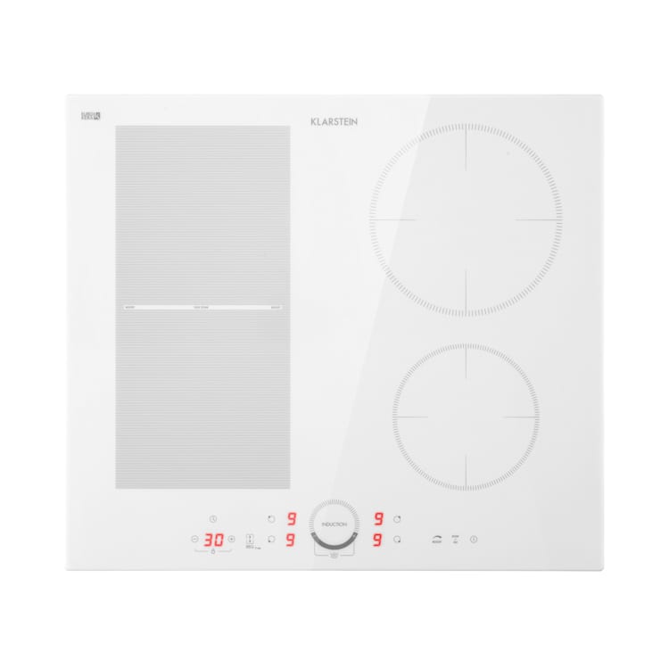 Delicatessa 60 Hybrid, вграден готварски плот, индукция, 4 зони, 7000 W 4_2x_rechteckig_1x_rund_21_cm_1x_rund_16_cm | Бял
