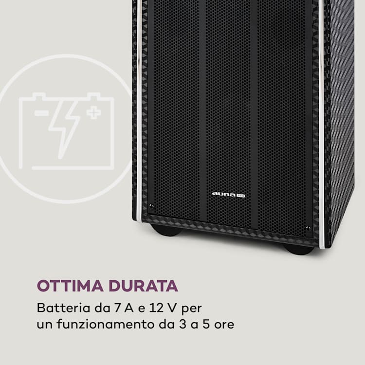 DisGo Box 2100 DVD Impianto PA Portatile, 300W max., Display TFT 9", DVD