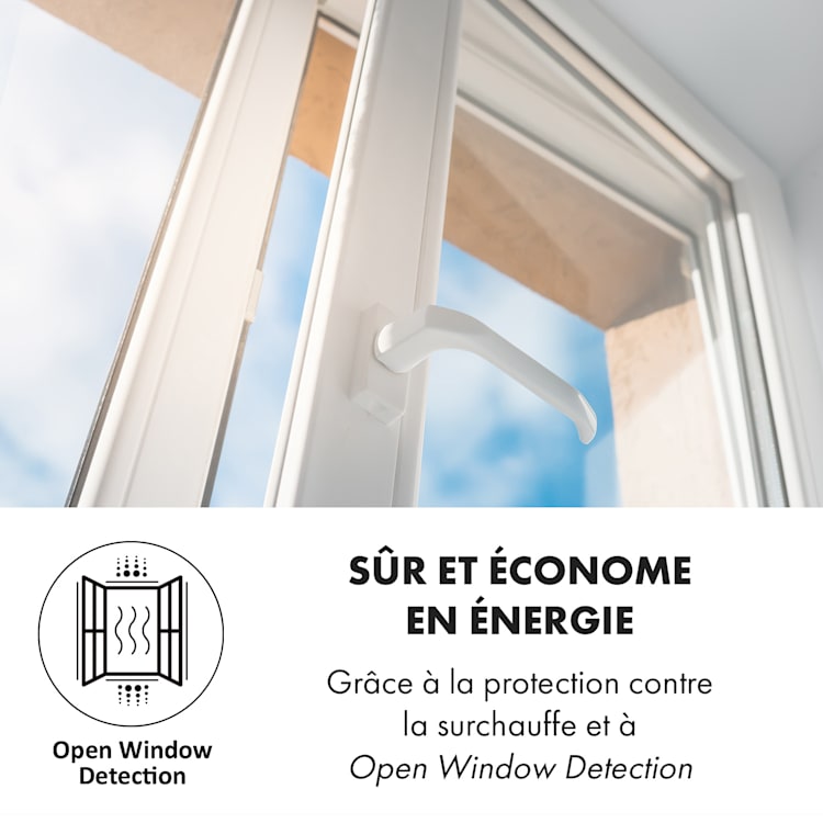 Lucerne Smart Cheminée électrique 1000/2000W LED 18-27 °C Minuteur hebdomadaire