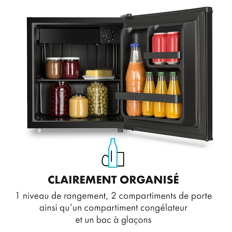 Obsidian Réfrigérateur 46 litres Bac à légumes 48 L