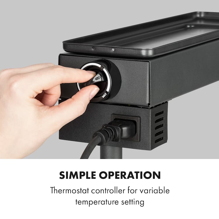 Appenzell XL raclette avec gril 600 W Thermostat 2 porte-fromage