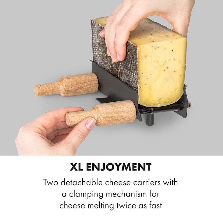 Appenzell XL raclette avec gril 600 W Thermostat 2 porte-fromage