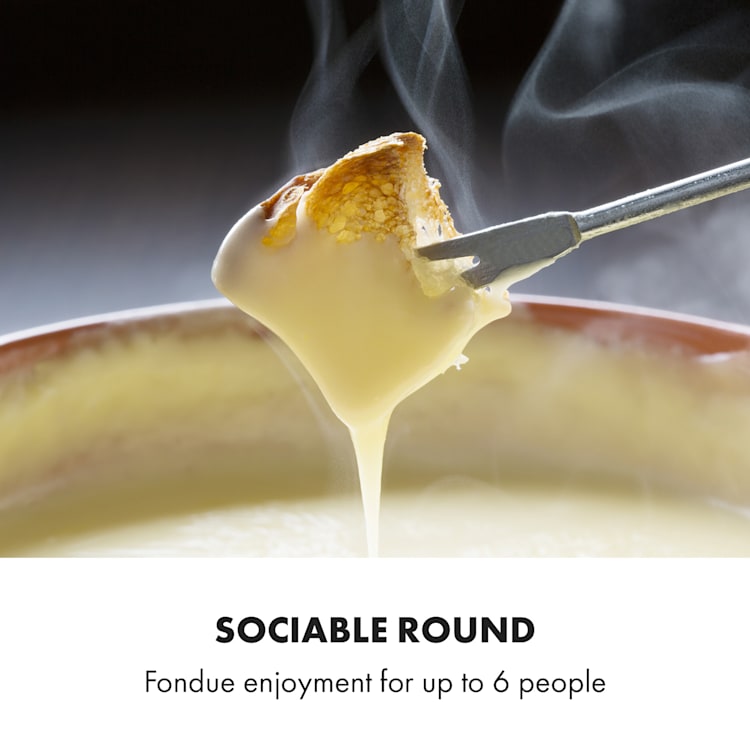 Bambus Fondue, hrniec z ušľachtilej ocele, 800W