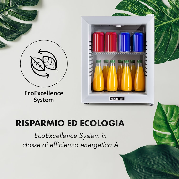 Brooklyn 24 mini frigo, sportello di vetro, LED, ripiano 24_Ltr | Argento