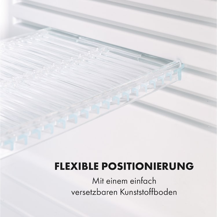 Brooklyn 32 White Mini-Kühlschrank Glastür LED Ablage 30 Ltr | Weiß
