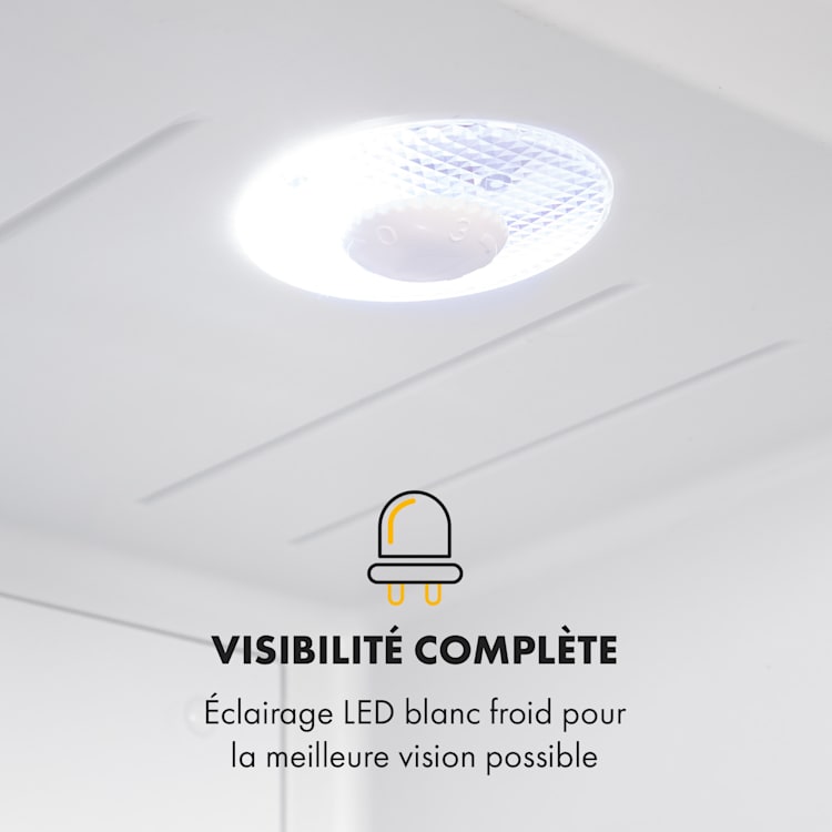 Brooklyn 32 mini-koelkast glazen deur led verlichting 32 ltr | Wit