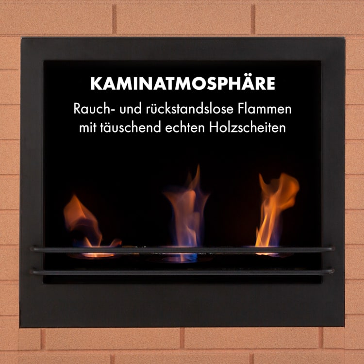 Phantasma Brickline Ethanol-Kamin 3,4 kW Backstein-Optik MDF