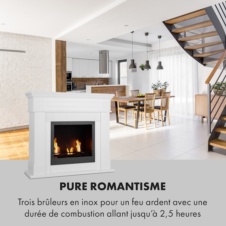 Phantasma Manor bio ethanol haard 3,4 kW landhuisstijl MDF