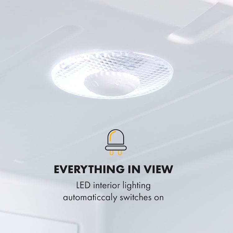 Happy Hour 40, minibár, 40L, 5 -15°C, csendes, 23dB, LED világítás, fehér 40 Ltr | Fehér