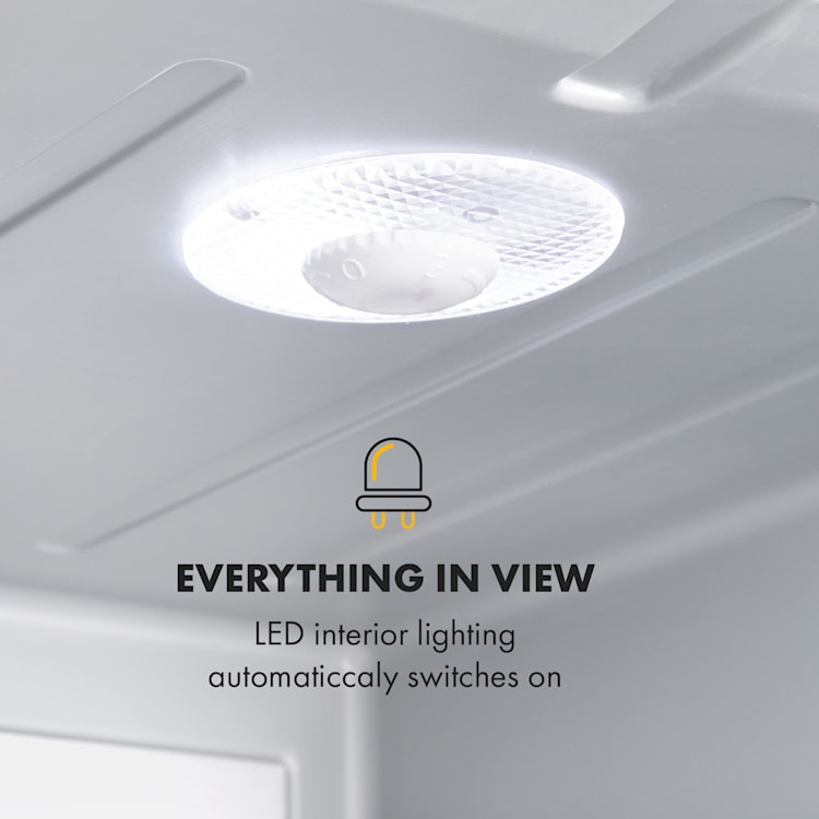 Klarstein Happy Hour Minibar 40L 5-15°C 23 dB LED light 40 Ltr | Silver