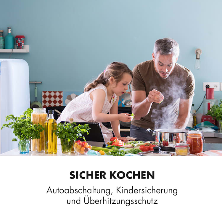 Delicatessa 60 Prime Induktionskochfeld 4 Zonen 7000W Timer 4 | Schwarz