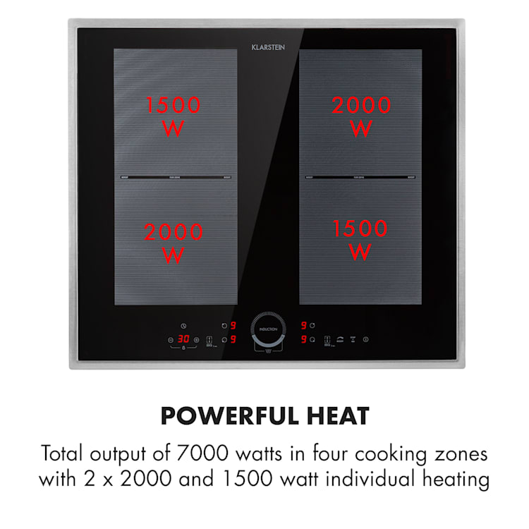 Delicatessa 60 Prime, Induction Hob, 4 Zones, 7000W, Timer, Black 4 | Black