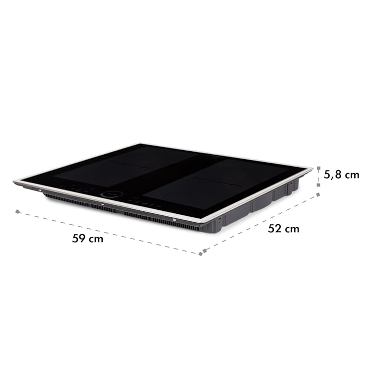 Delicatessa 60 Prime, Induction Hob, 4 Zones, 7000W, Timer, Black 4 | Black
