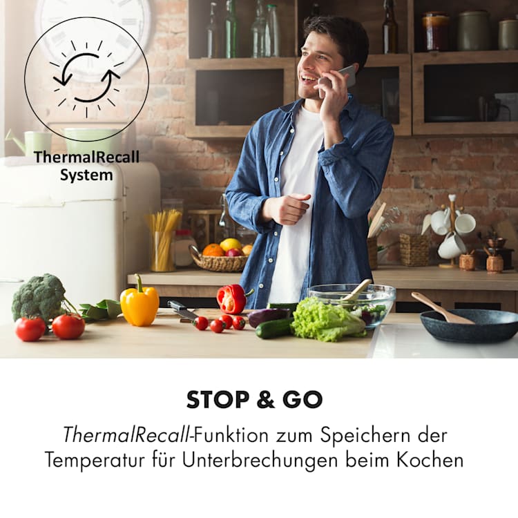 Delicatessa 60 Prime Induktionskochfeld 4 Zonen 7000W Timer 4 | Weiß