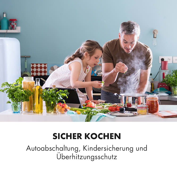 Delicatessa 60 Prime Induktionskochfeld 4 Zonen 7000W Timer 4 | Weiß