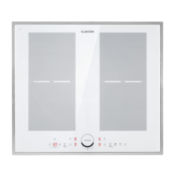 Delicatessa 60 Prime Cocina de inducción de 4 zonas, 7000 W, Temporizador Blanca 4 | Blanco