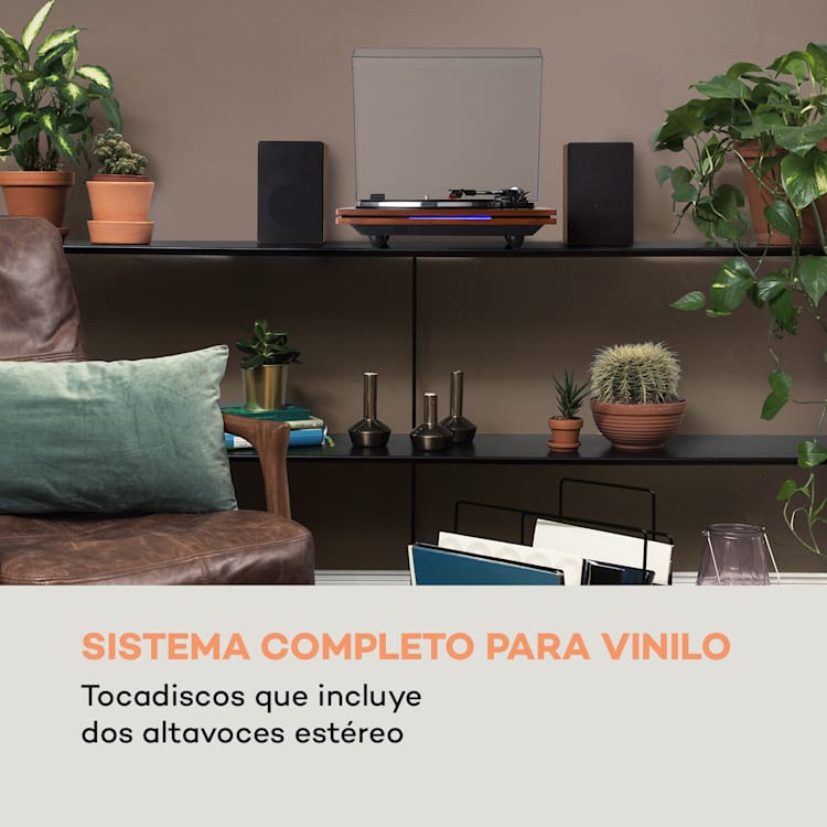 TT-Play PLUS Tocadiscos Altavoces 20W máx. BT 33/45 rpm Marrón