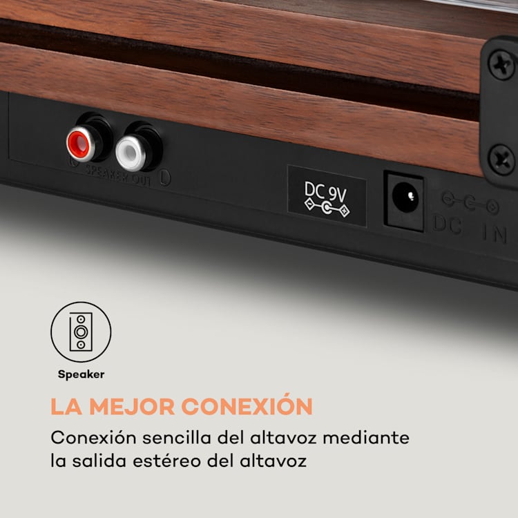 TT-Play PLUS Tocadiscos Altavoces 20W máx. BT 33/45 rpm Marrón