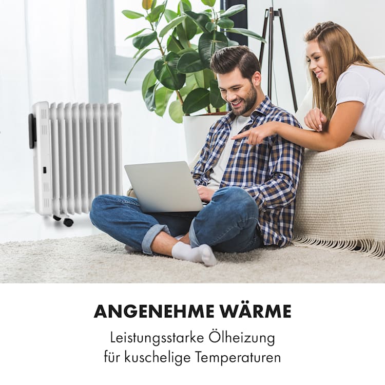 Thermaxx Elevate Smart Ölradiator 2720W 7-35 °C 24h-Timer App-Steuerung Weiß