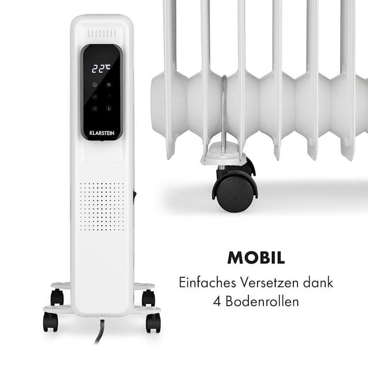 Thermaxx Elevate Smart Ölradiator 2720W 7-35 °C 24h-Timer App-Steuerung Weiß
