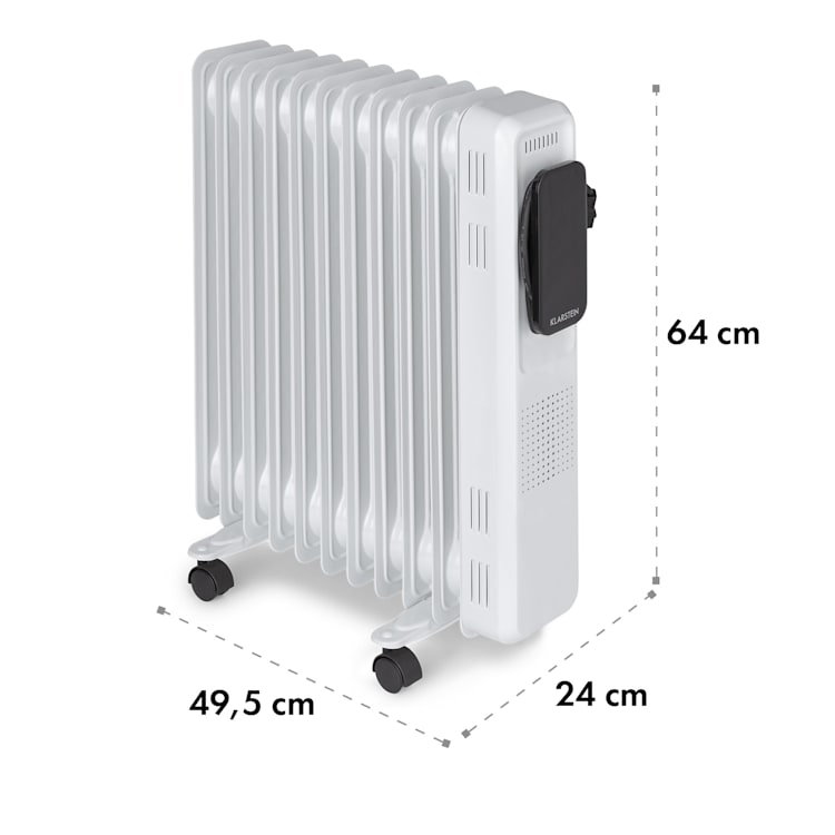 Thermaxx Elevate Smart, olajradiátor, 2720 W, 7 – 35 °C, 24 órás időzítő, fehér Fehér