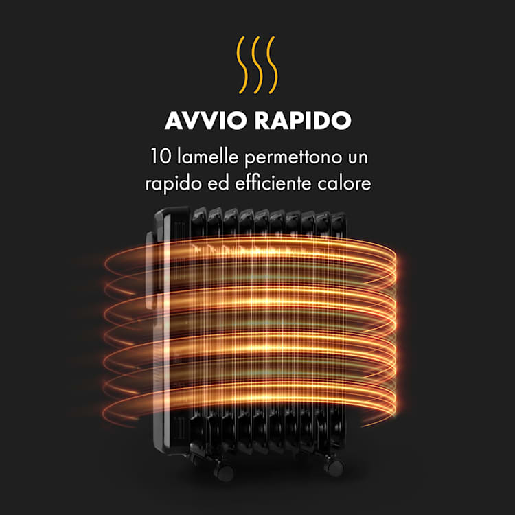 Thermaxx Elevate Smart, Radiatore ad Olio, 7-35° C, Timer 24h, 2720W, bianco Nero