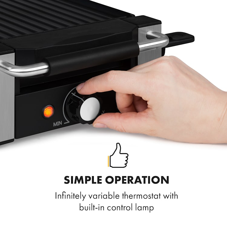 Bistecca, raclette gril, 1200 W, kov/kameň, 8 osôb, LED kontrolka