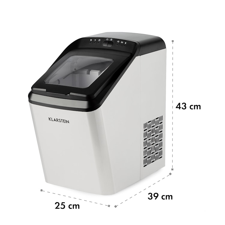 Partytime Eiswürfelmaschine Klareis 15kg/24h Edelstahl Silber