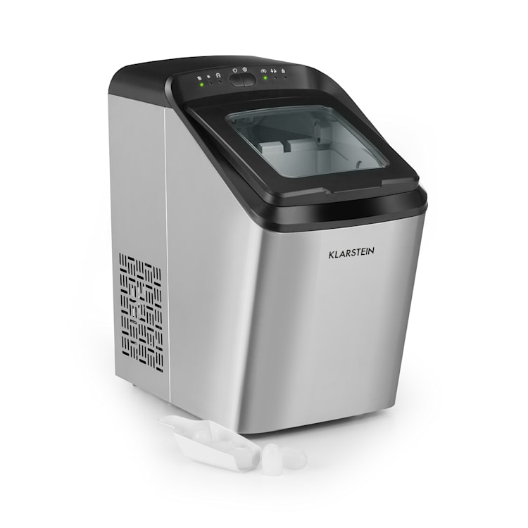 Partytime Eiswürfelmaschine Klareis 15kg/24h Edelstahl Silber