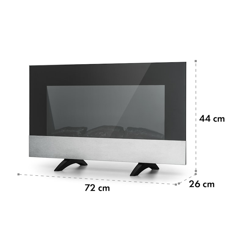 Basel Baseline Elektrokamin 2000 Watt 2 Heizstufen 7 Farben Glas