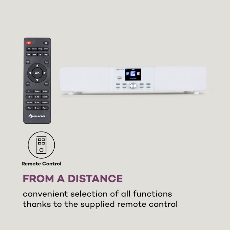 Stealth Base Connect base audio Bluetooth Internet / DAB + / FM USB AUX Blanc