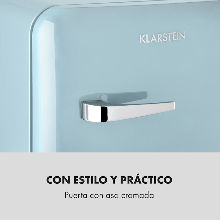 Audrey Mini 2 en 1 frigorífico clase de eficiencia energética F congelador LED Azul Pastel