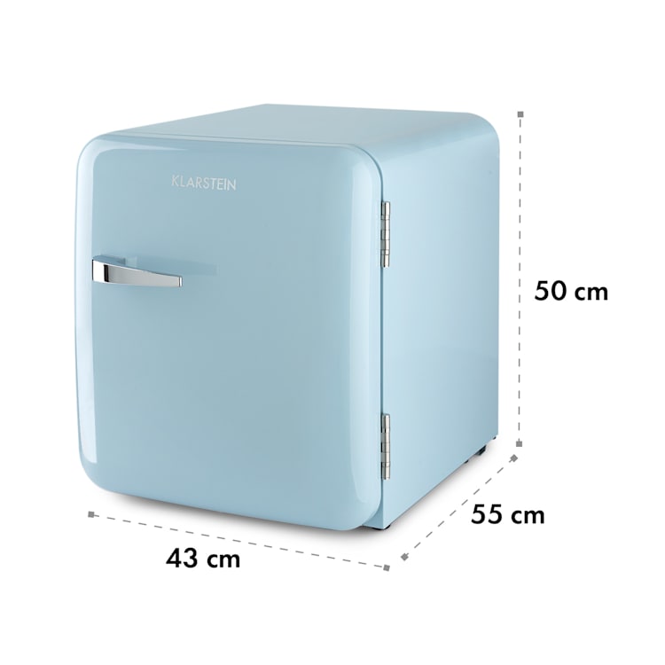 Audrey Mini 2in1 Kühlschrank EEC F Gefrierfach LED 37 Ltr | Pastellblau