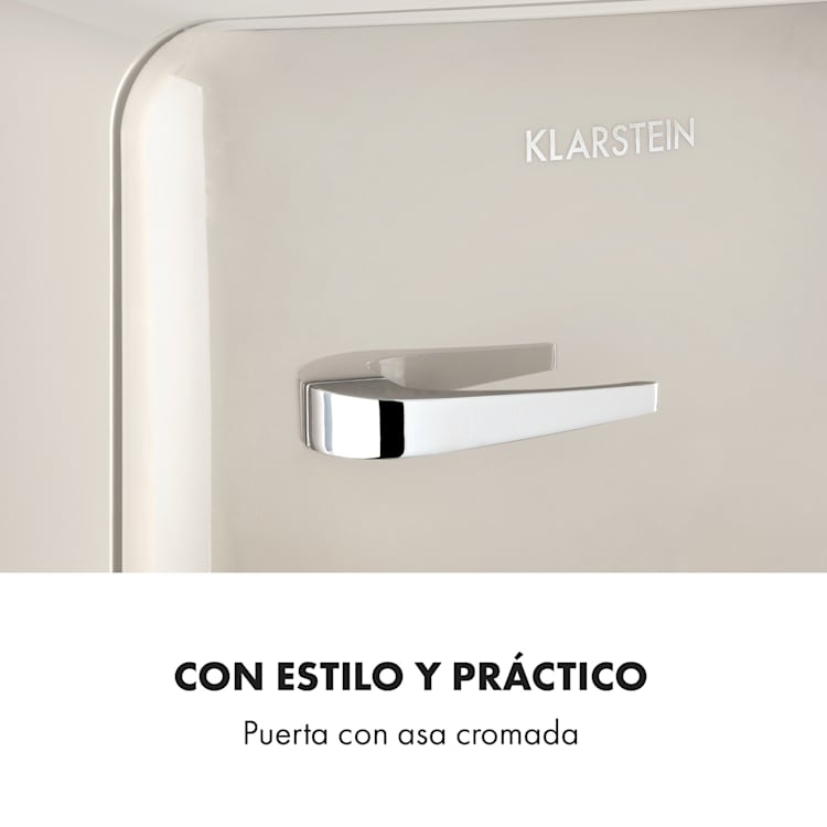Audrey Mini 2 en 1 frigorífico clase de eficiencia energética F congelador LED Crema