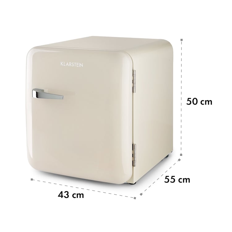 Audrey Mini 2in1 Kühlschrank EEC F Gefrierfach LED 37 Ltr | Creme
