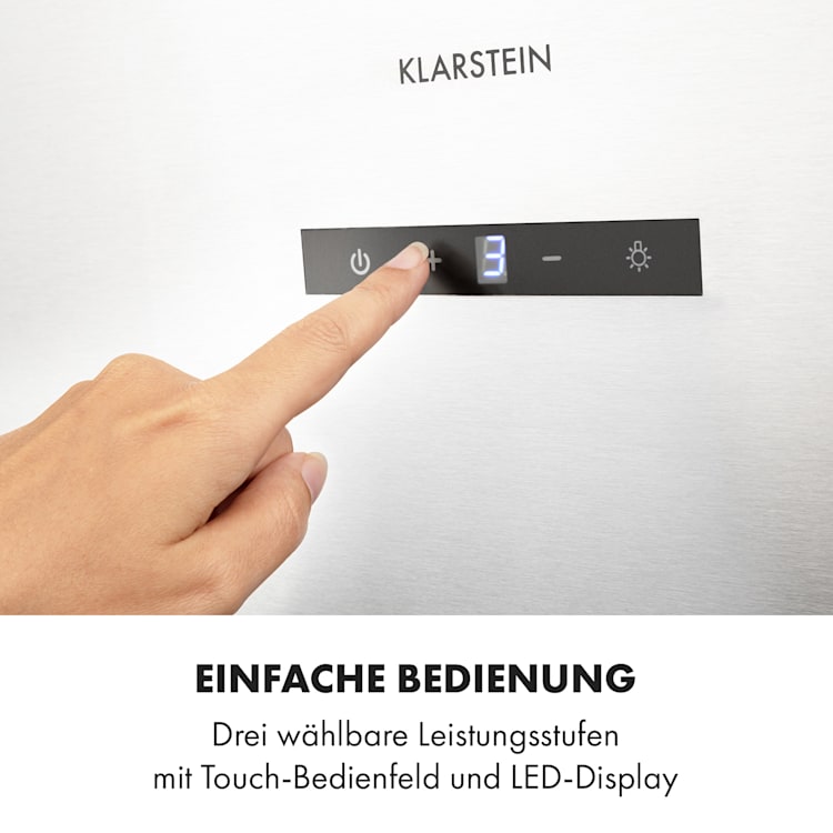 Silver Lining 90 Dunstabzugshaube 90cm 568m³/h EEK A Edelstahl 90 cm