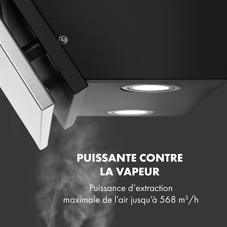 Silver Lining 90 hotte aspirante 90cm 68m³/h, classe A, inox 90 cm