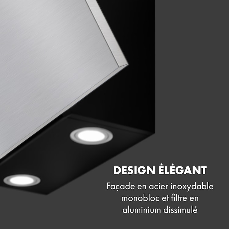 Silver Lining 90 hotte aspirante 90cm 68m³/h, classe A, inox 90 cm