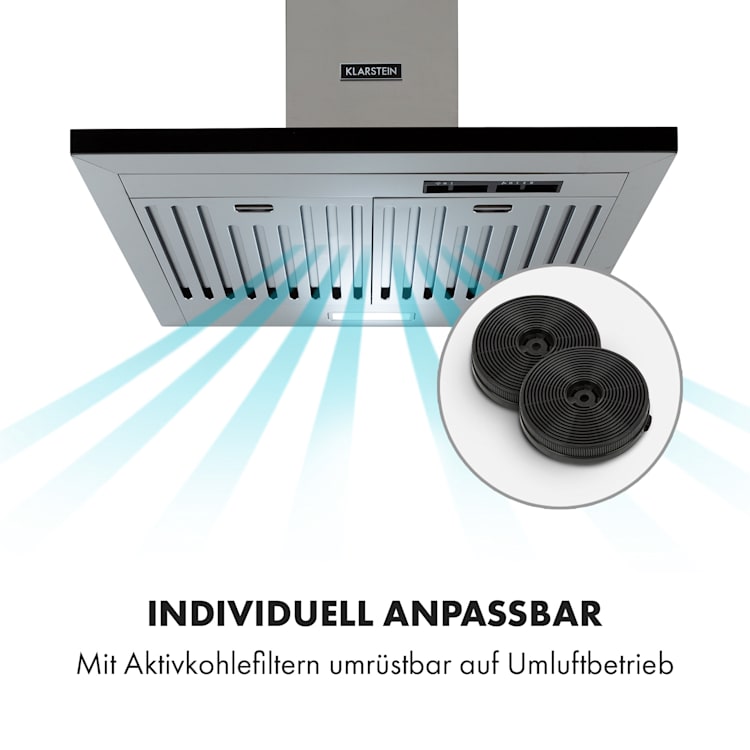 Galina Americana Dunstabzugshaube Baffle-Filter 311 m³/h